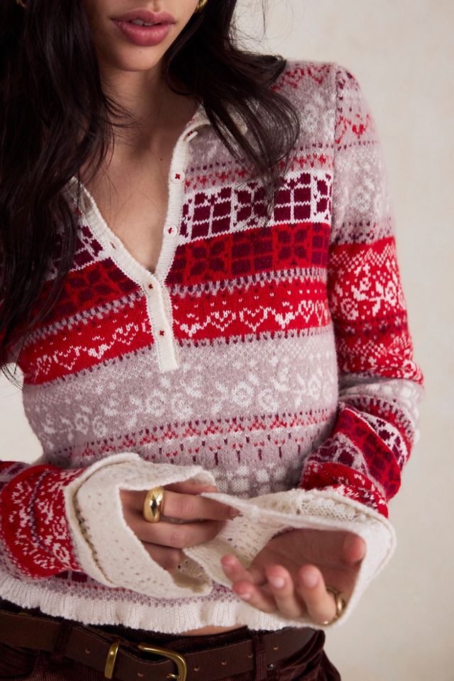 Gift Wrapped Henley Top #3
