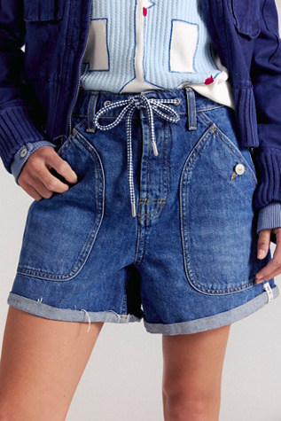 We The Free Hike It Up Shorts at Free People in Blue, Size: 28