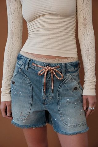 Offbeat Printed Pull-On Shorts | Free People