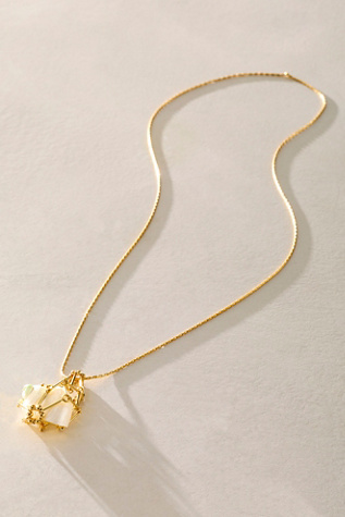 Paja Spiral Crest Necklace by Pajarolimon at Free People in Gold