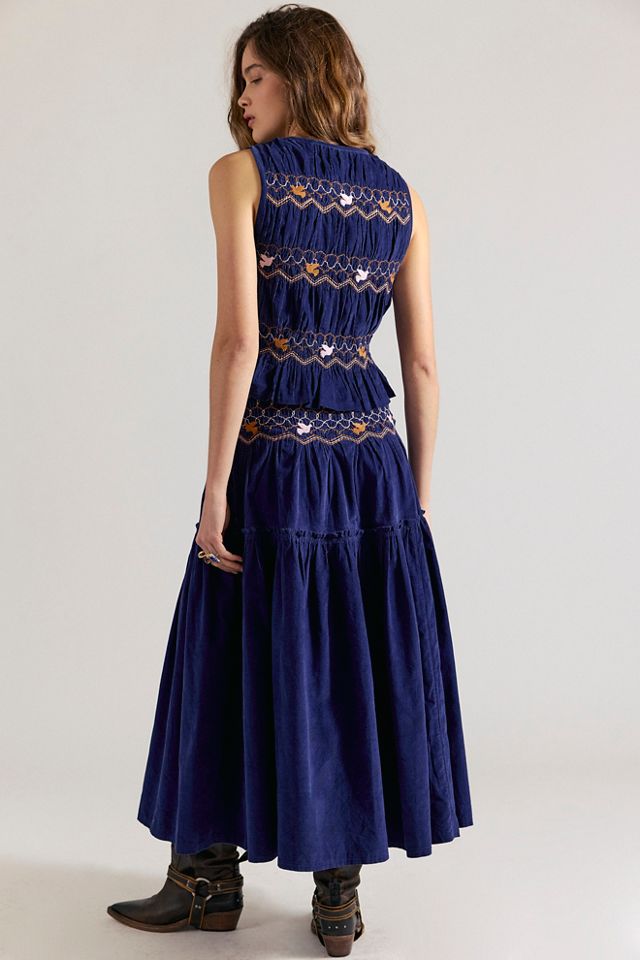 Terra Smocked Maxi Skirt Set #1