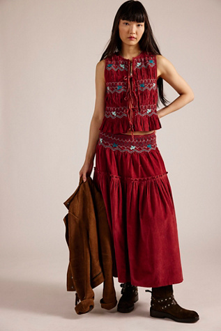 Terra Smocked Maxi Skirt Set