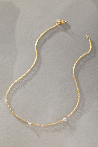 FP x Elisabeth Bell Floating 3 Diamond Necklace