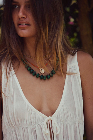 Studio Dixie Blue Crush Necklace at Free People in Red