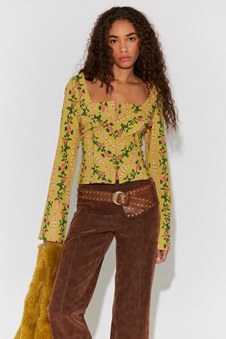 Nala Printed Babydoll Top | Free People