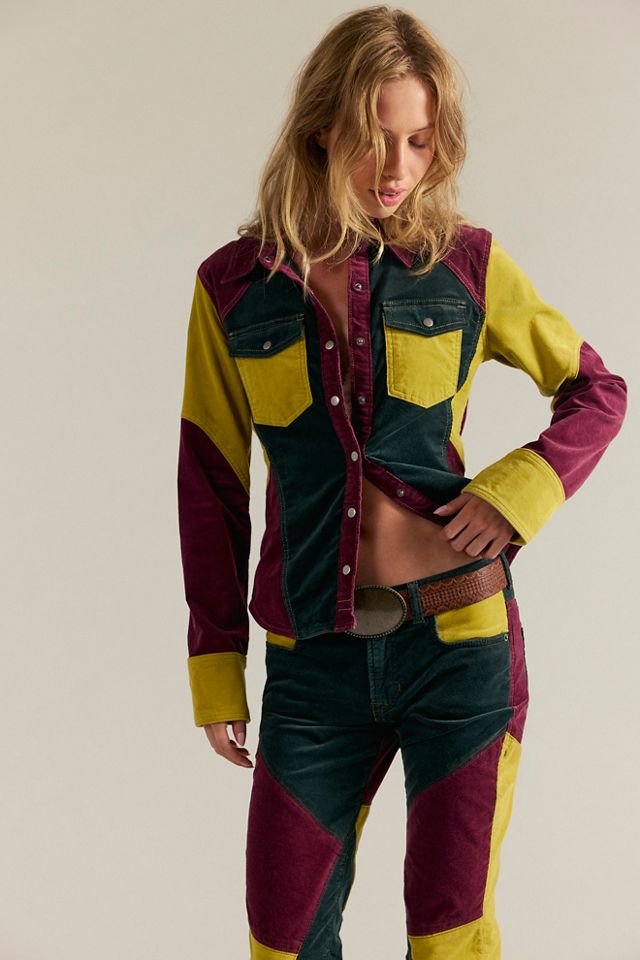 We The Free On Your Side Patched Cord Button Down #3