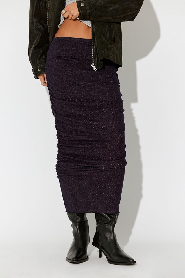 After Hours Lurex Midi Skirt #2