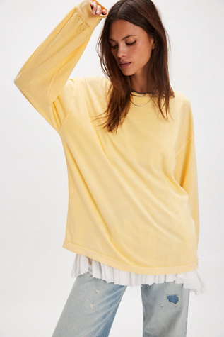 We The Free Perfect Oversized Long Sleeve Top