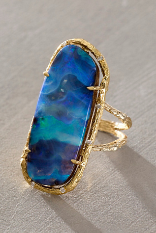 Elisabeth Bell Gold & Opal Ring