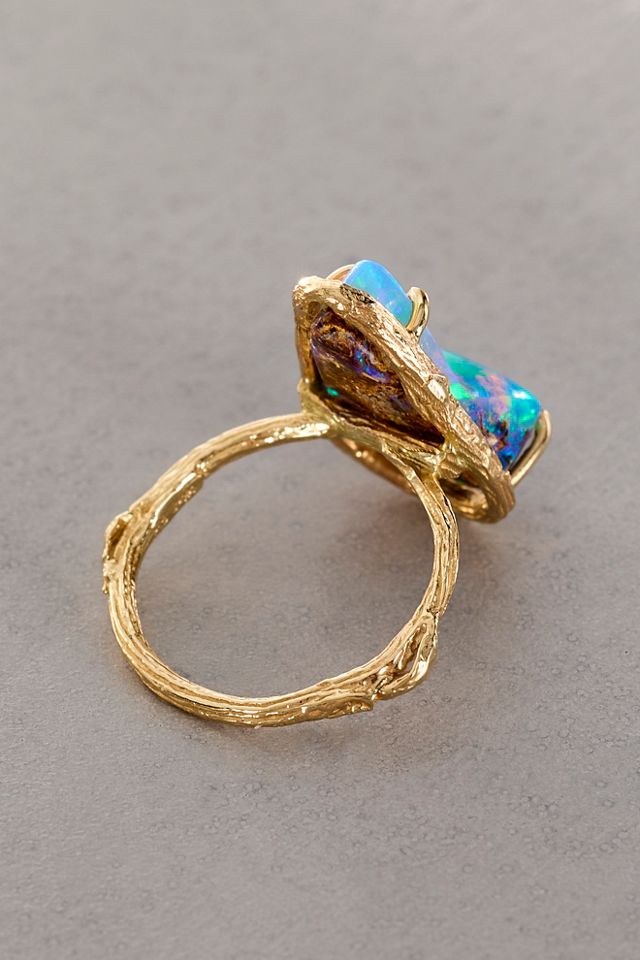 Elisabeth Bell Oak Wave Opal Ring #1