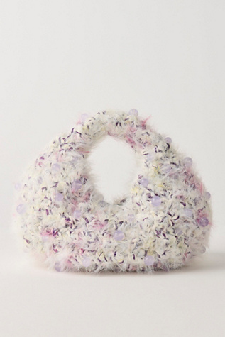 Женская сумка Susan Fang Crochet Beaded, цвет: Светлый фиолетовый — фото 2