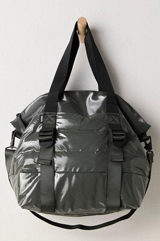 RAINS Puffer Mix Tote Bag at Free People, Swamp