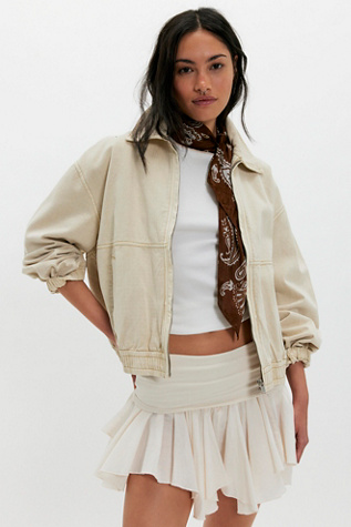 We The Free Birdie Track Jacket by We The Free, 19/99 at Free People in Tan, Size: L