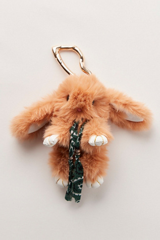 Fluffy Rabbit Bag Charm