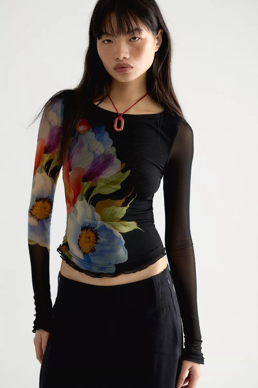 Lilly Printed Long Sleeve Top