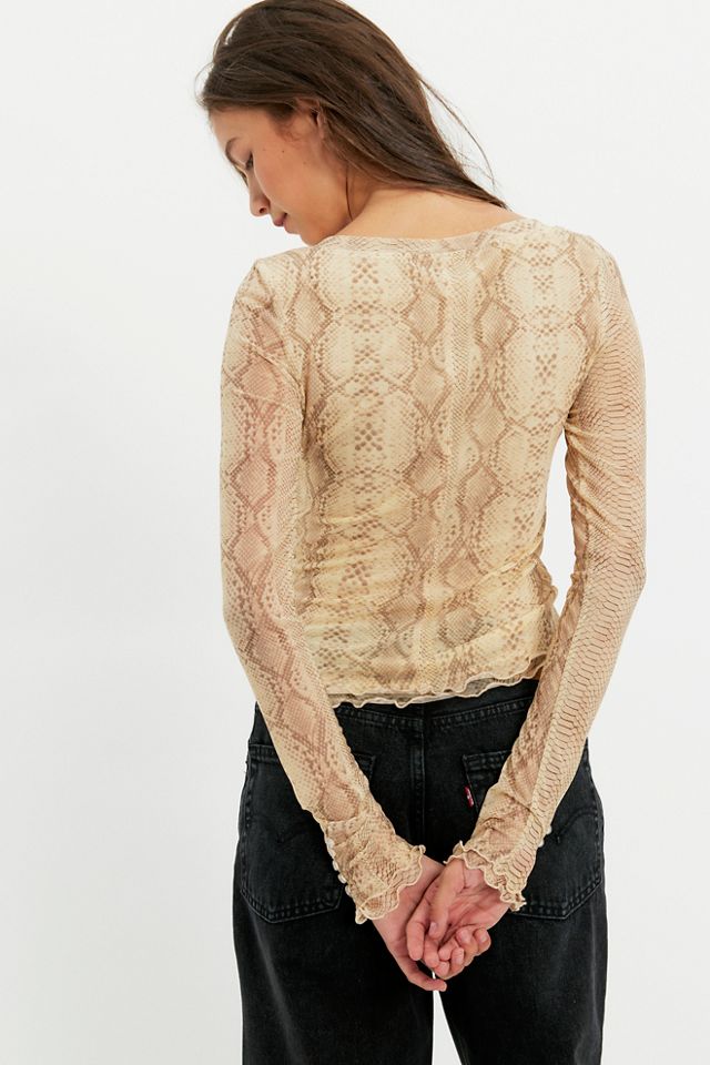 Lilly Printed Long Sleeve Top #1