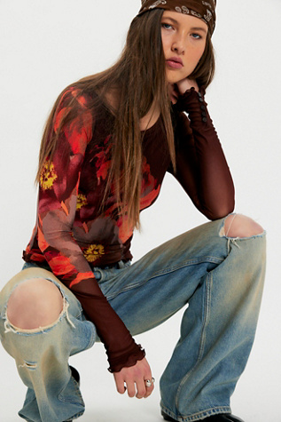 Lilly Printed Long Sleeve Top - thumbnail 10