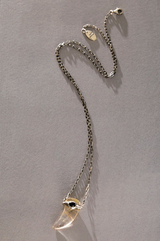 Женское колье Pamela Love x Free People Quartz Aris Pendant, цвет: Серебристый / Чёрный — фото 3
