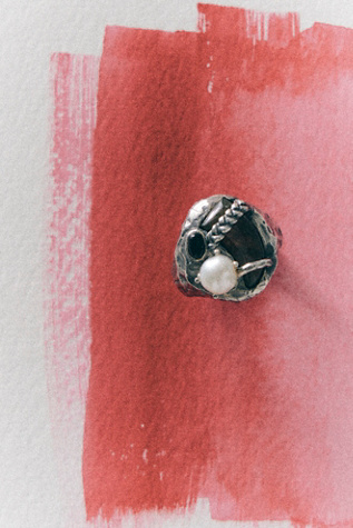 FP x Pamela Love Astra Ring at Free People in Silver, Size: US 6
