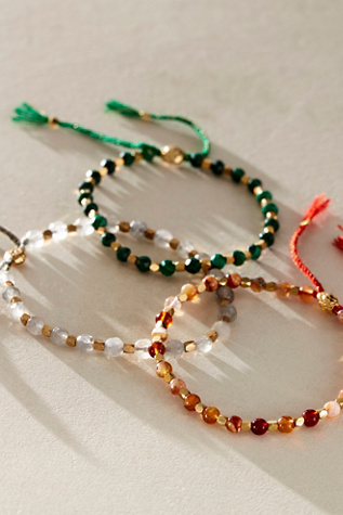 Sun Moon Rain Braclet at Free People in Blue