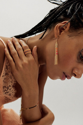 Iwona Ludyga Design Sagrado Pattern Fringe Earrings