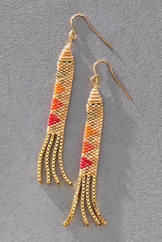 Iwona Ludyga Design Sagrado Pattern Fringe Earrings