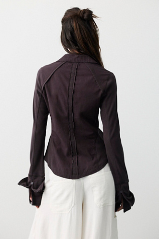Женская рубашка We The Free Happy Valley Button Down, цвет: Чёрный — фото 2