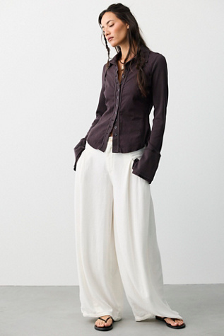 Женская рубашка We The Free Happy Valley Button Down, цвет: Чёрный — фото 4