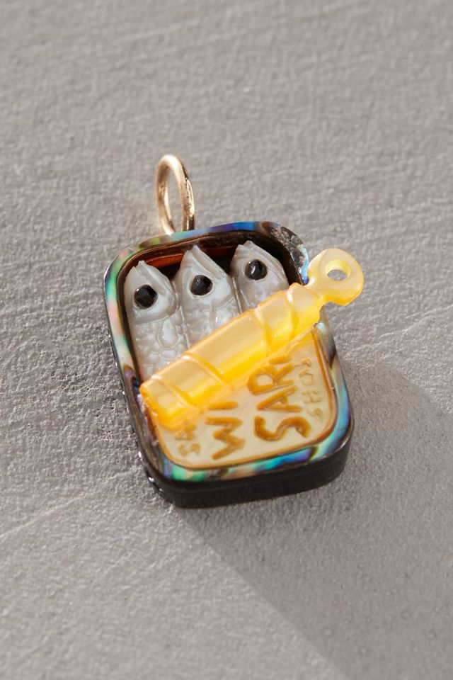 Maura Green Sardine Tin Charm #1