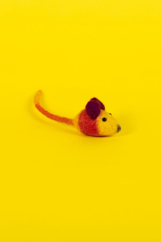 Ware of the Dog Wool Mouse Cat Toy #1