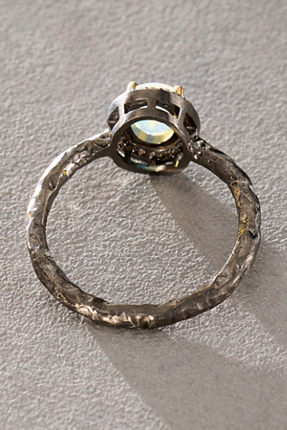 Женское кольцо Robindira Unsworth Opal & Diamond Halo — фото 3
