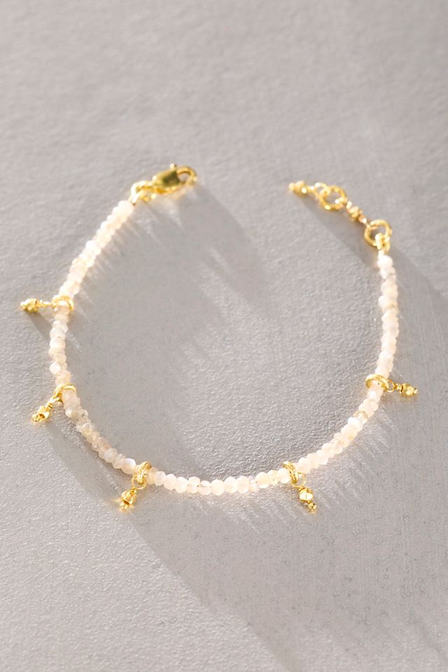 Bracelet en perles de pierre de lune Robindira Unsworth #1