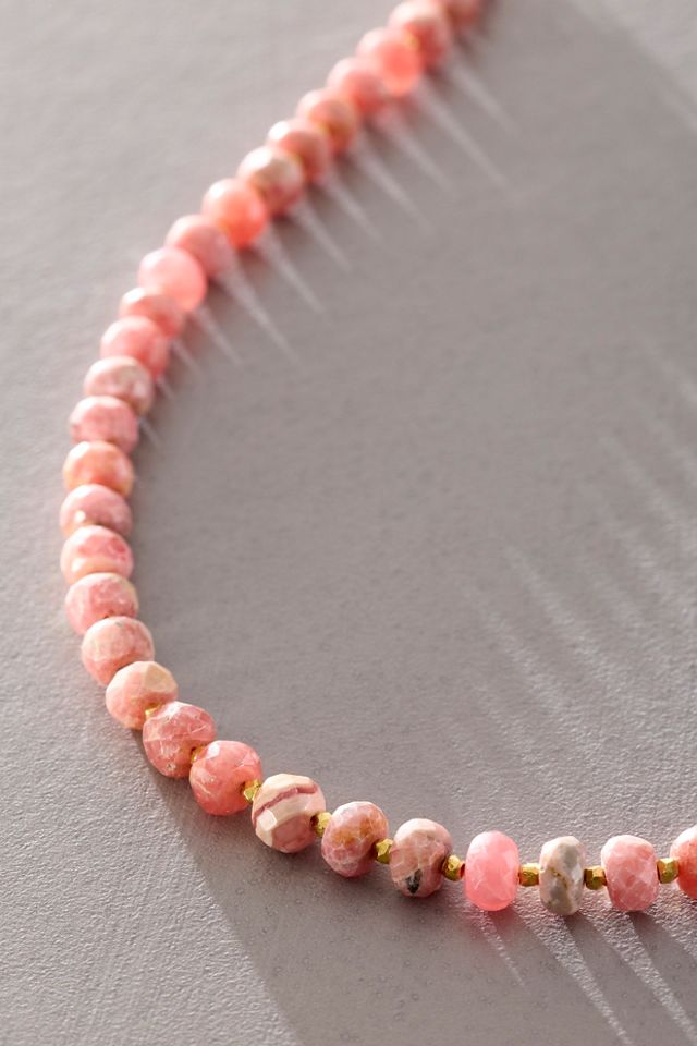 Robindira Unsworth Pink Opal Beaded Necklace #2