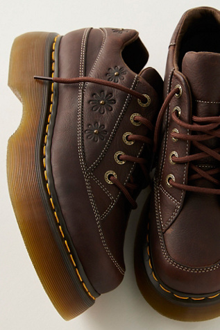 Dr. Martens Buzz Flower Oxfords at Free People in Brown, Size: US 9