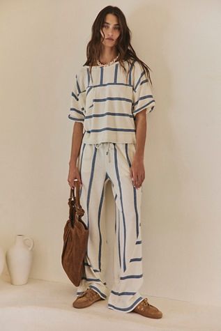bali beach fest dress free people Free People Women's Bali Hazel Hearts Minidress - Blue main image 1