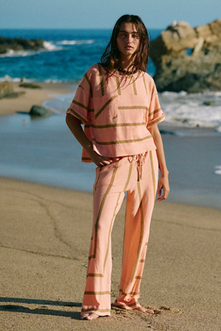 Nolan Pant Set by free-est at Free People in Pink, Size: M