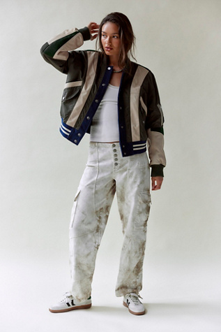 We The Free Wallflower Pull-On Jeans at Free People in White, Size: M