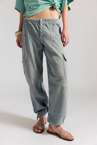 We The Free Wallflower Pull-On Jeans at Free People in Laurel Green, Size: XS