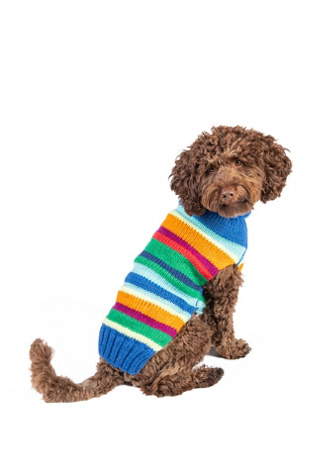 Chilly Dog Royal Alpaca Stripe Sweater