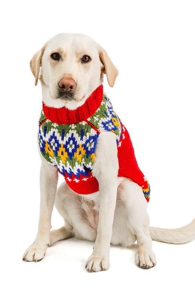 Chilly Dog Holiday Fairisle Sweater #2