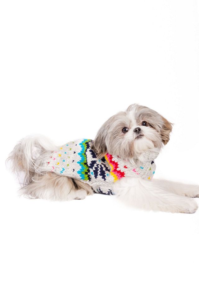 Chilly Dog Rainbow Snowflake Sweater #3