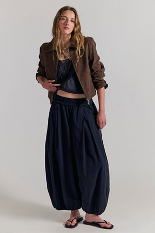 Женские брюки Free People Moonflower Pull-On Balloon, цвет: Чёрный — фото 2