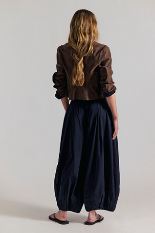 Женские брюки Free People Moonflower Pull-On Balloon, цвет: Чёрный — фото 3