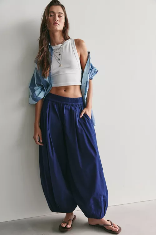 Moonflower Pull-On Balloon Pants