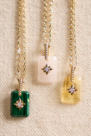 FP x Local Eclectic Manifestation Necklace at Free People in Malachite