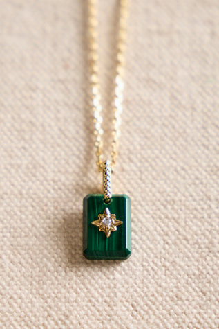 Женское колье Local Eclectic x Free People Manifestation, цвет: Malachite — фото 2