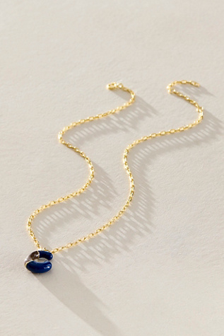 FP x Local Eclectic Bubble Letter Necklace at Free People in C