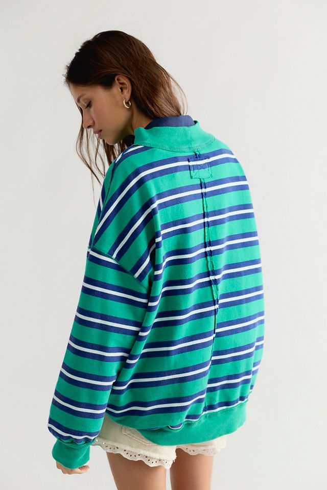 Palm Springs Striped Pullover #1