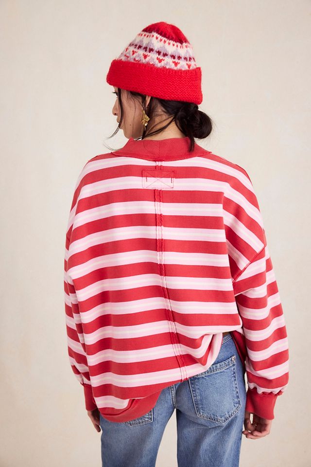 Palm Springs Striped Pullover #1