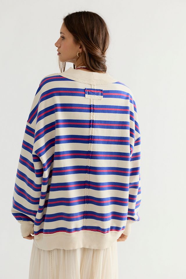 Palm Springs Striped Pullover #1